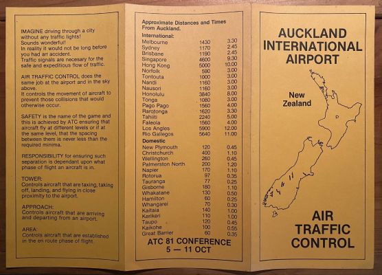 AUCKLAND INTERNATIONAL AIRPORT: Official Opening Souvenir, January 29, 1966