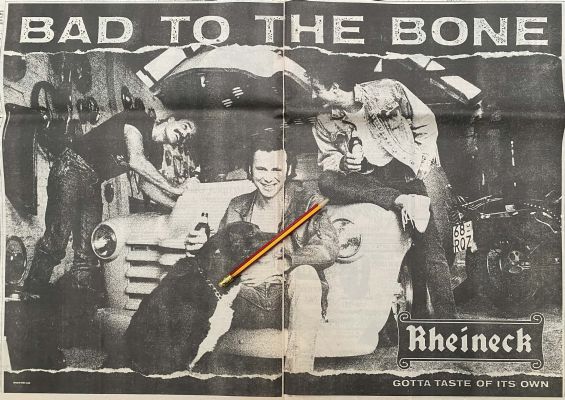 VINTAGE NEWSPAPER ADVERT: Rheineck Beer 1989