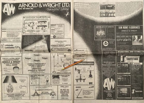 VINTAGE NEWSPAPER ADVERT: Arnold and Wright 1984