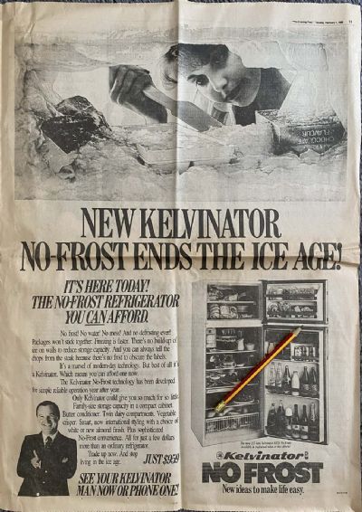 VINTAGE NEWSPAPER ADVERT: Kelvinator 1983