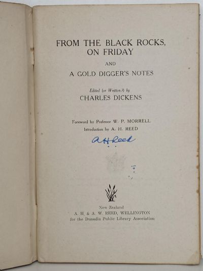 FROM THE BLACK ROCKS, ON FRIDAY - A Northland Story, a Gold Digger's Notes