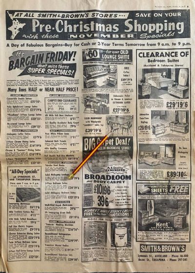 VINTAGE NEWSPAPER ADVERT: Smith and Brown's 1966