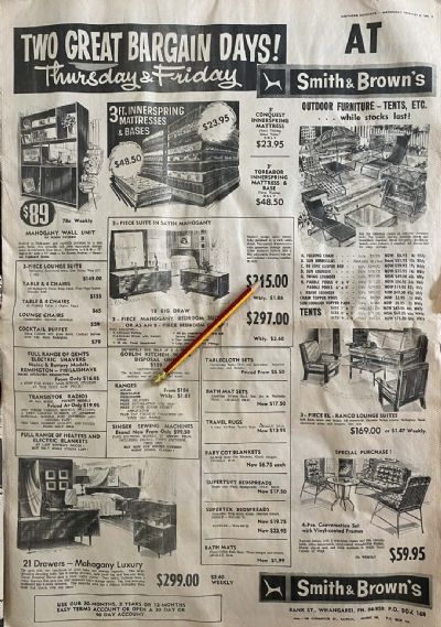 VINTAGE NEWSPAPER ADVERT: Smith and Brown's 1973