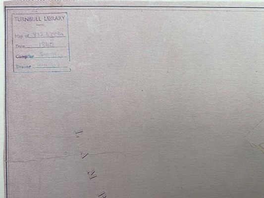 VINTAGE MAP: Plan of the Town of Wellington and Port Nicholson 1840