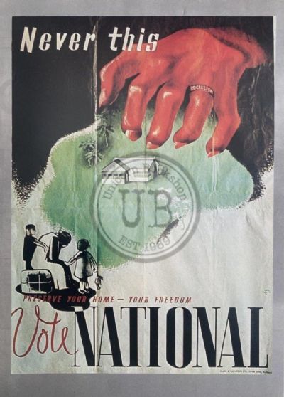 VINTAGE POSTER: Vote National 1938