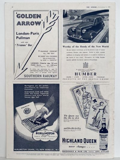 THE SPHERE The Empire's Illustrated Weekly - 9 November 1946, No. 2442