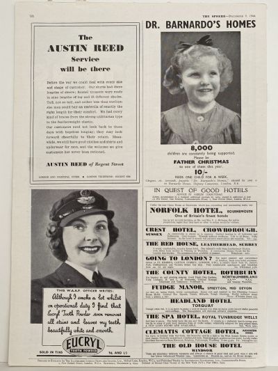 THE SPHERE The Empire's Illustrated Weekly - 9 December 1944, No. 2342