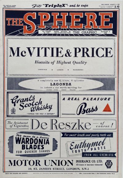 THE SPHERE The Empire's Illustrated Weekly - 3 August 1946, No. 2428