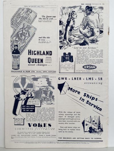 THE SPHERE The Empire's Illustrated Weekly - 28 September 1946, No. 2436