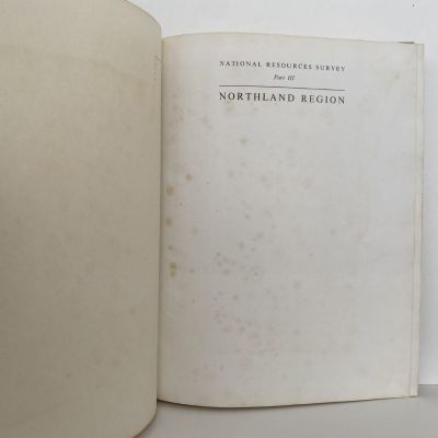 NATIONAL RESOURCES SURVEY; Part III - Northland Region