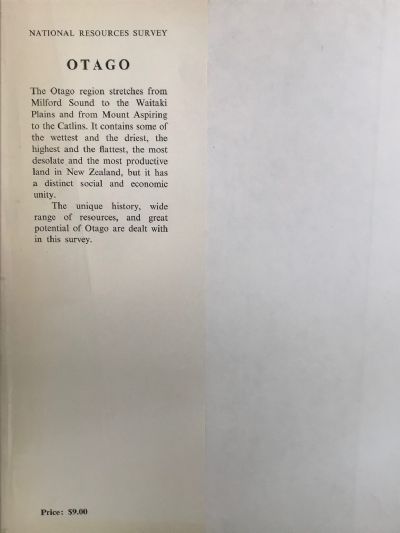 NATIONAL RESOURCES SURVEY: Part V - Otago Region