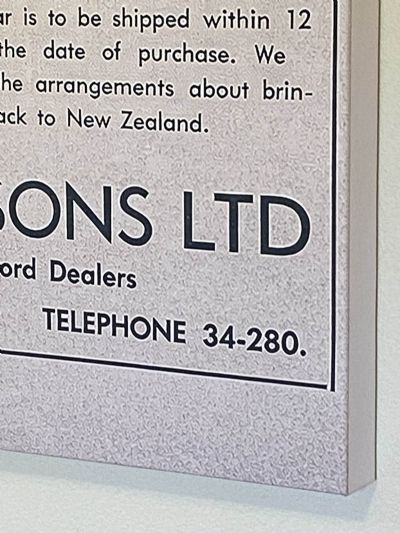 VINTAGE NEWSPAPER ADVERT: Ford Anglia / John Andrew Ford 1960 - Canvas mounted