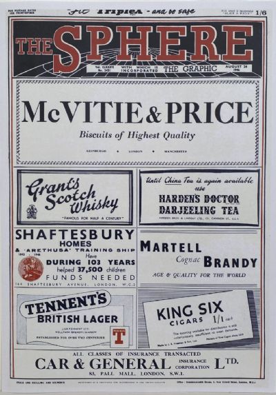 THE SPHERE The Empire's Illustrated Weekly - 24 August 1946, No. 2431