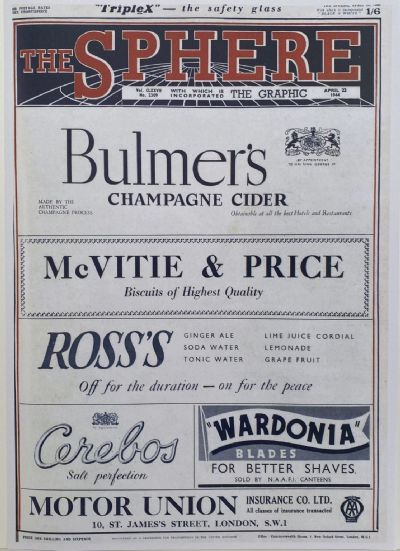 THE SPHERE The Empire's Illustrated Weekly - 22 April 1944, No. 2309