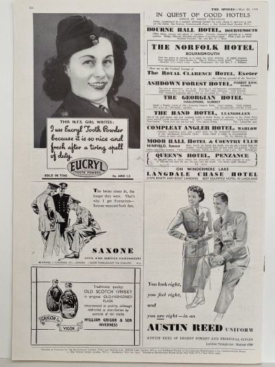 THE SPHERE The Empire's Illustrated Weekly - 20 May 1944, No. 2313