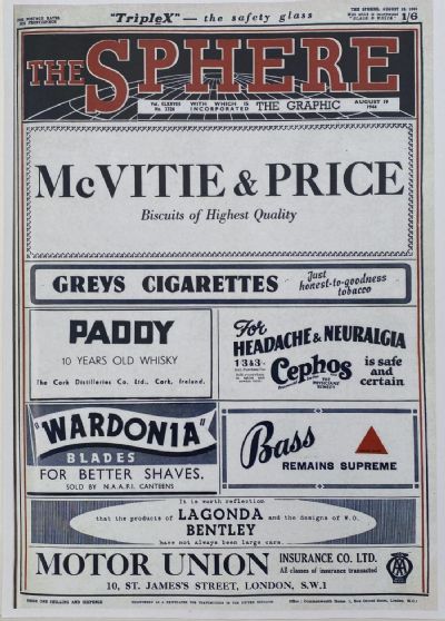 THE SPHERE The Empire's Illustrated Weekly - 19 August 1944, No. 2326