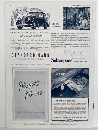 THE SPHERE The Empire's Illustrated Weekly - 17 August 1946, No. 2430