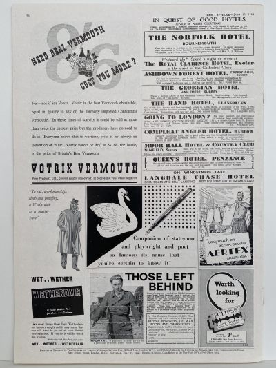 THE SPHERE The Empire's Illustrated Weekly - 15 July 1944, No. 2321