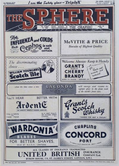 THE SPHERE The Empire's Illustrated Weekly - 15 January 1944, No. 2295