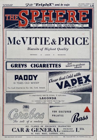 THE SPHERE The Empire's Illustrated Weekly - 12 October 1946, No. 2438