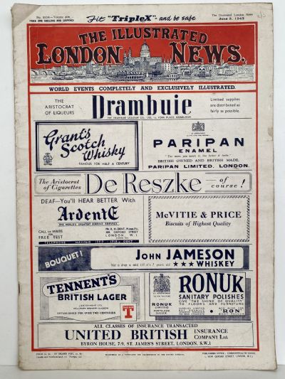 THE ILLUSTRATED LONDON NEWS - 9 June 1945, No 5538, Vol. 206