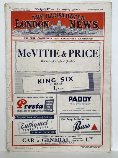 THE ILLUSTRATED LONDON NEWS - 17 June 1944, No 5487, Vol. 204