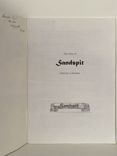 THE STORY OF SANDSPIT: Gateway to Kawau