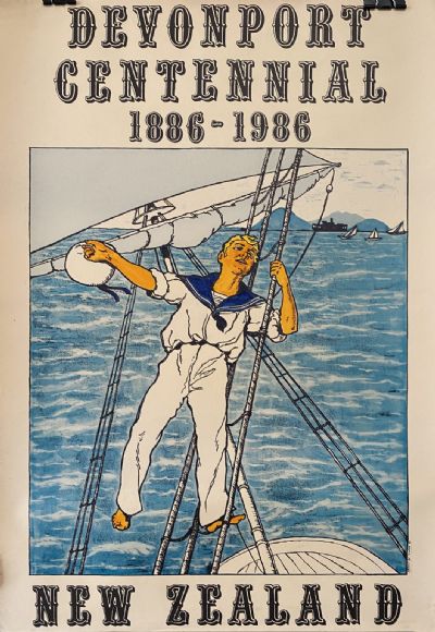 VINTAGE POSTER: Devonport Centennial 1986