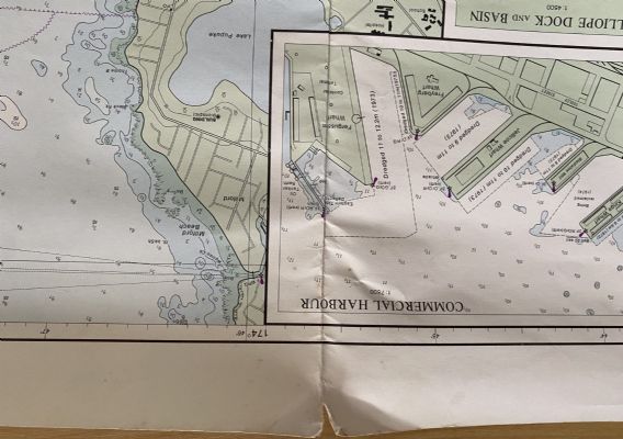 VINTAGE NAUTICAL CHART: Auckland Harbour NZ5322 1975