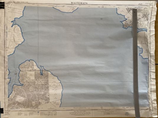 VINTAGE CADASTRAL MAP: Waitemata NZMS189A 1967