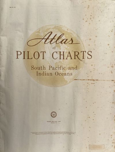 VINTAGE ATLAS OF PILOT CHARTS: South Pacific and Indian Oceans