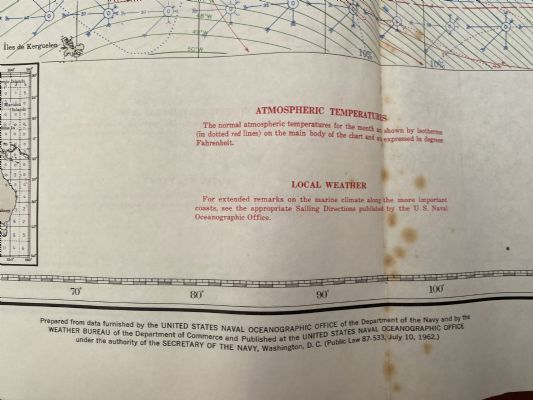 VINTAGE ATLAS OF PILOT CHARTS: South Pacific and Indian Oceans