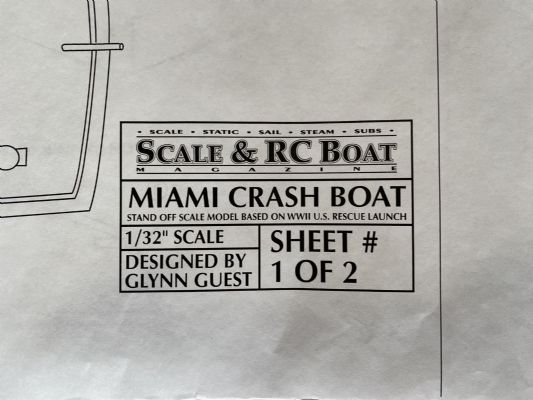 R/C BOAT PLANS: Miami Crash Boat