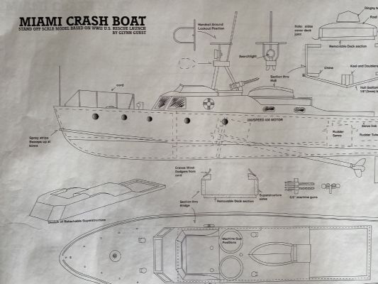 R/C BOAT PLANS: Miami Crash Boat