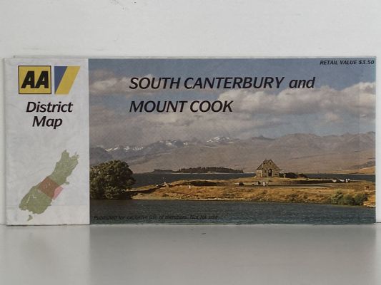 AA ROAD MAP: South Canterbury and Mount Cook District