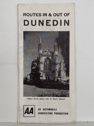 AA ROAD MAP: Routes in and out of Dunedin