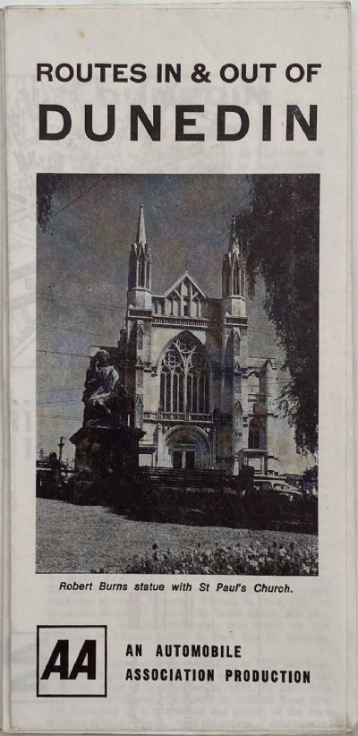 AA ROAD MAP: Routes in and out of Dunedin