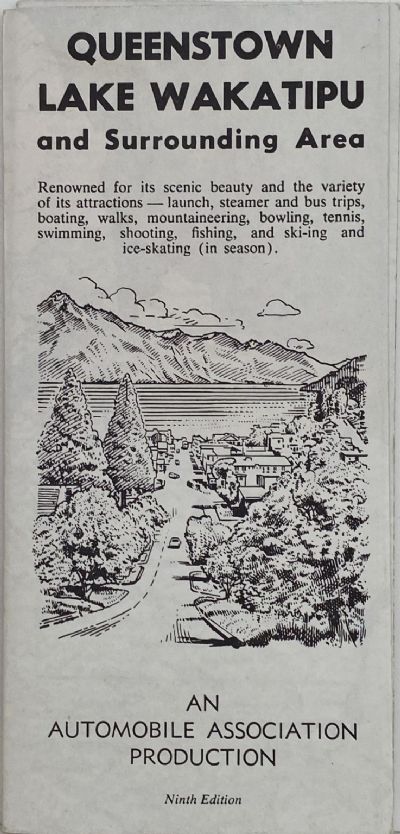 AA ROAD MAP: Queenstown and Lake Wakatipu