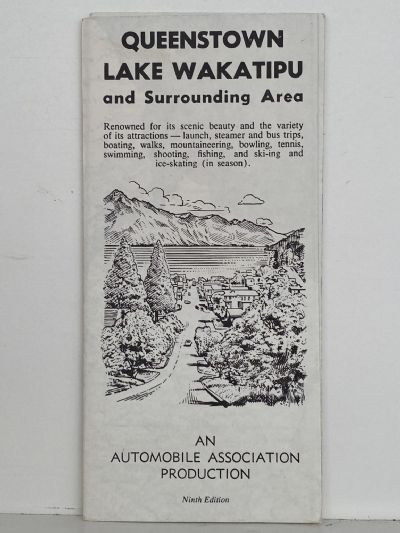 AA ROAD MAP: Queenstown and Lake Wakatipu