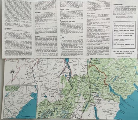 AA ROAD MAP: Queenstown and Lake Wakatipu