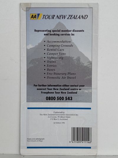 AA CITY MAP: Dunedin, Mosgiel, Port Chalmers, Portobello