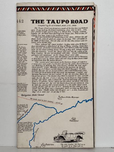 VINTAGE MAP: The Taupo Road