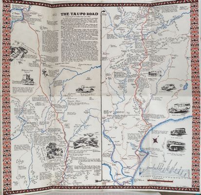 VINTAGE MAP: The Taupo Road