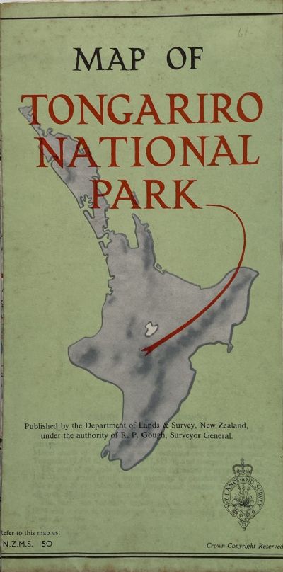 VINTAGE MAP: Tongariro National Park