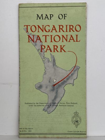 VINTAGE MAP: Tongariro National Park
