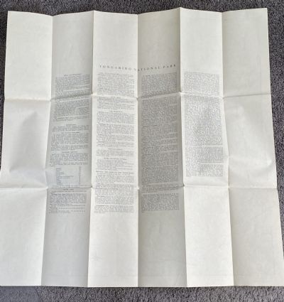 VINTAGE MAP: Tongariro National Park