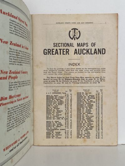 VINTAGE SECTIONAL STREET MAPS: Greater Auckland