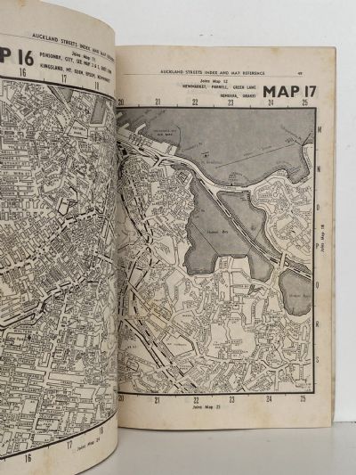 VINTAGE SECTIONAL STREET MAPS: Greater Auckland