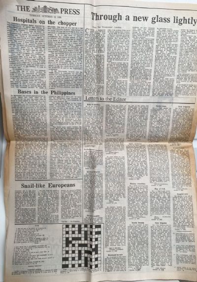 OLD NEWSPAPER: The Press, Christchurch - Tuesday, 18 October 1988