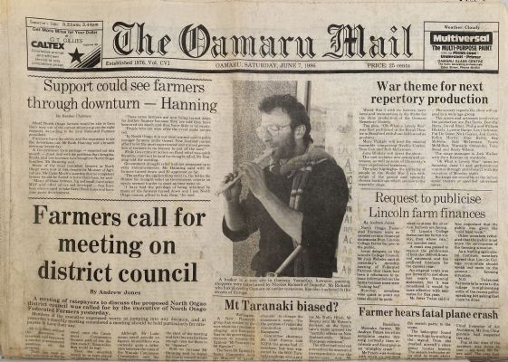 OLD NEWSPAPER: The Oamaru Mail - Saturday, 7 June 1986